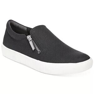 STYLE & CO Women’s Moira Zip Sneakers Black Sz 8.5